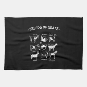 Breeds Of Goats Farmer Goat Gift Tea Towel