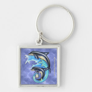 Breeze & Brine Square Keychain