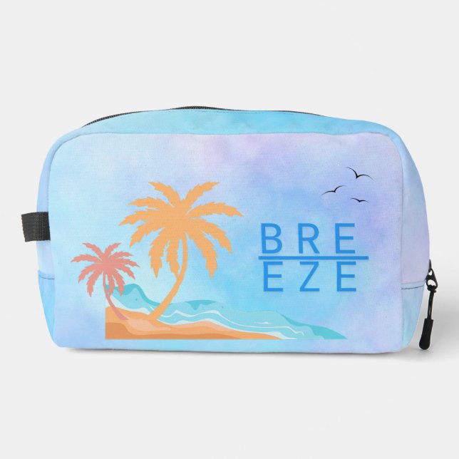 Breeze Summer Beach Print Cut Sew Bag (Front)