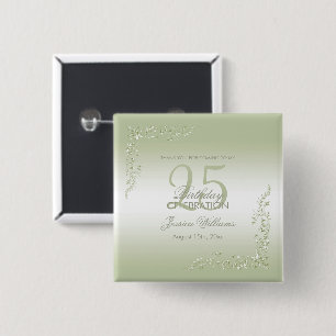 Breezeway Decoration 25th Birthday 15 Cm Square Badge