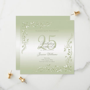 Breezeway Decoration 25th Birthday Save The Date