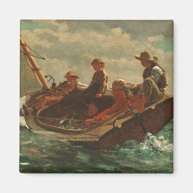 Breezing Up (A Fair Wind) 1873-76 Magnet (Front)