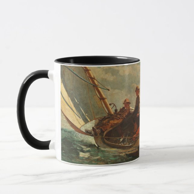 Breezing Up (A Fair Wind) 1873-76 Mug (Left)