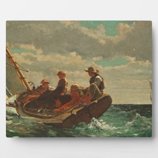 Breezing Up (A Fair Wind) 1873-76 Plaque (Front)