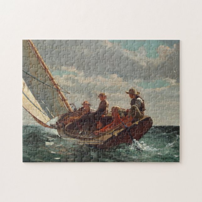 Breezing Up (A Fair Wind) | Winslow Homer Jigsaw Puzzle (Horizontal)