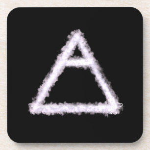Breezy Air Element Alchemy Symbol Coaster
