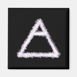Breezy Air Element Alchemy Symbol Magnet