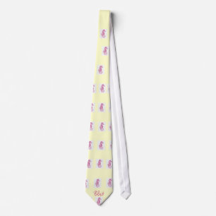 Breezy Beach Wear Nantucket Pink Sea Horse Neck Ti Tie