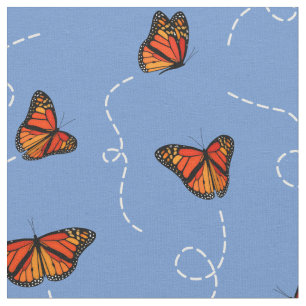 breezy butterflies pattern fabric