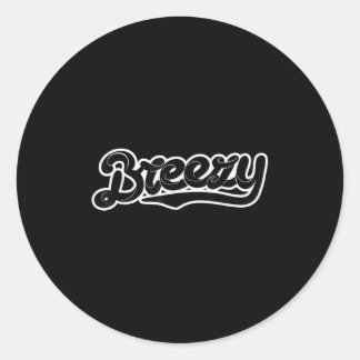 Breezy classic round sticker