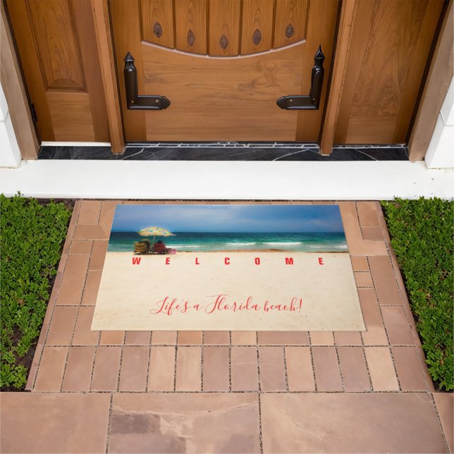 Breezy Day at the Beach Doormat (Outdoor)