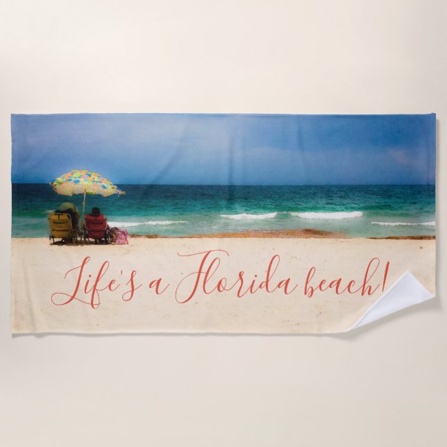 Breezy Day at the Beach Towel (Front)