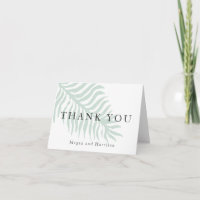 Breezy Fern wedding Thank You