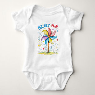 Breezy Fun Pinwheel Baby Outfit Baby Bodysuit