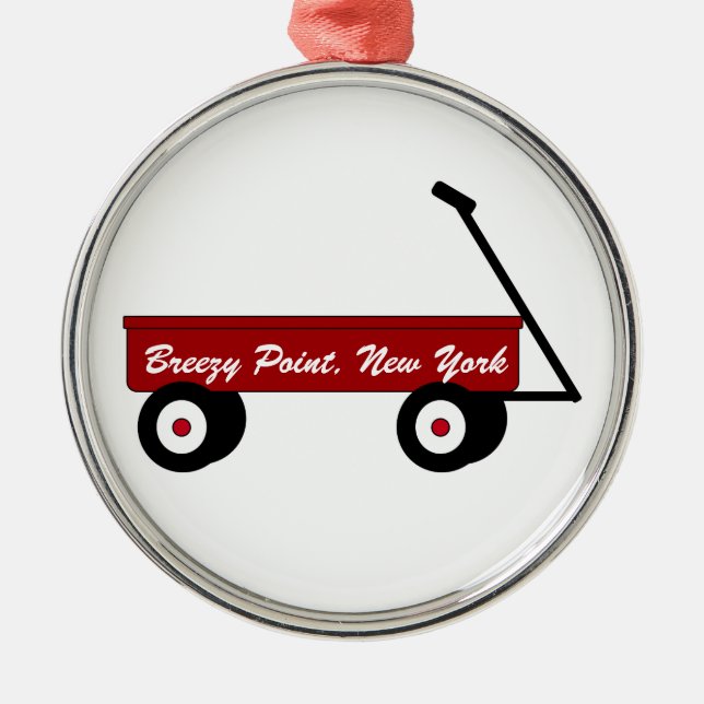 Breezy Point Wagon Ornament (Front)