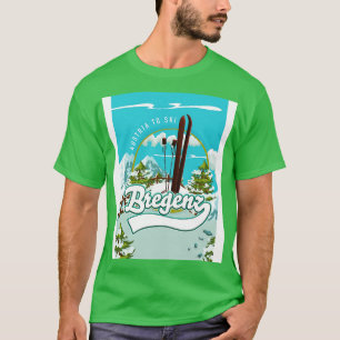 Bregenz Austria Ski Poster T-Shirt