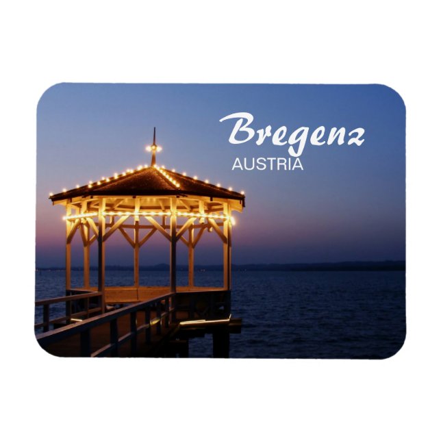 Bregenz in Austria - Premium Magnet (Horizontal)