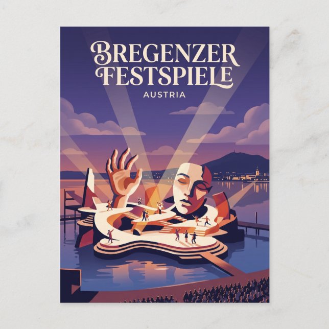 Bregenzer Festspiele Floating Stage Austria Postcard (Front)