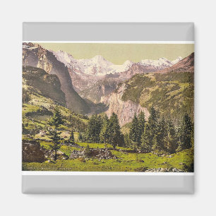 Breithorn from Wengen, Bernese Oberland, Switzerla Magnet