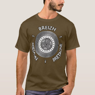 Breizh aeyn Bretagne Triskele Ermine Celtic Knot 1 T-Shirt
