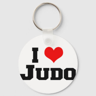 Breloc Metalic I love Judo fara semnatura! Key Ring