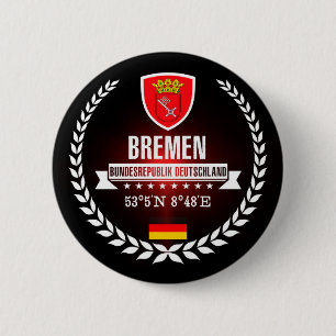 Bremen 6 Cm Round Badge