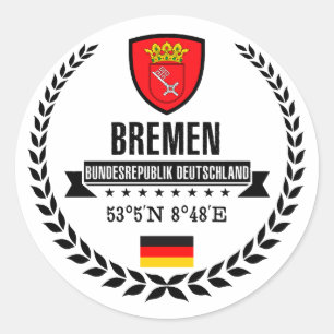 Bremen Classic Round Sticker