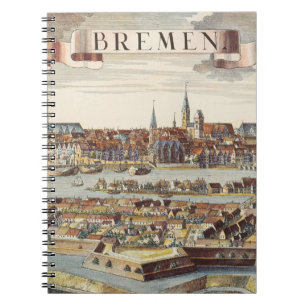 Bremen, Germany, 1719 Spiral Notebook
