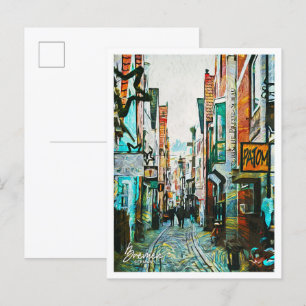 Bremen Germany Beautiful Oil Paint Landscape Postcard