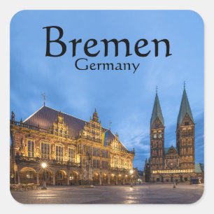 Bremen Germany Square Sticker