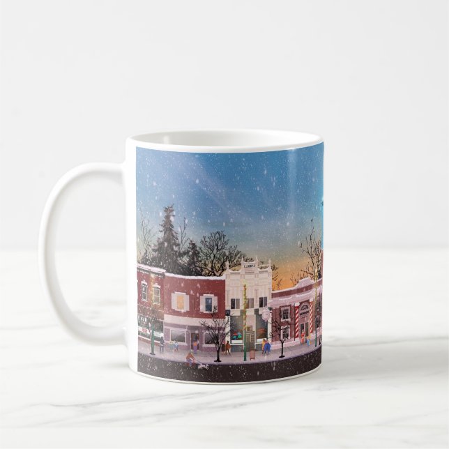 Bremen, Indiana Winter Wonderland 11oz Coffee Cup (Left)