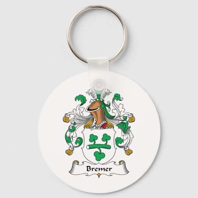 Bremer Family Crest Key Ring (Front)