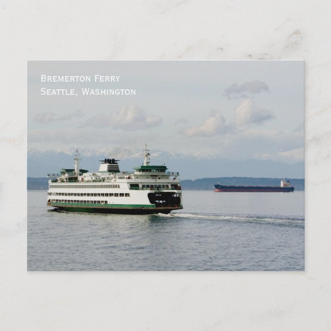 Bremerton Ferry Postcard (Front)
