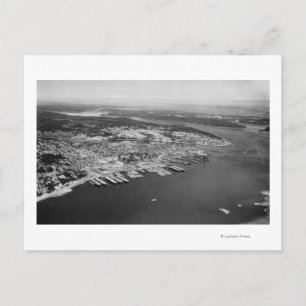 Bremerton, WA - Aerial View of City Photograph Postcard