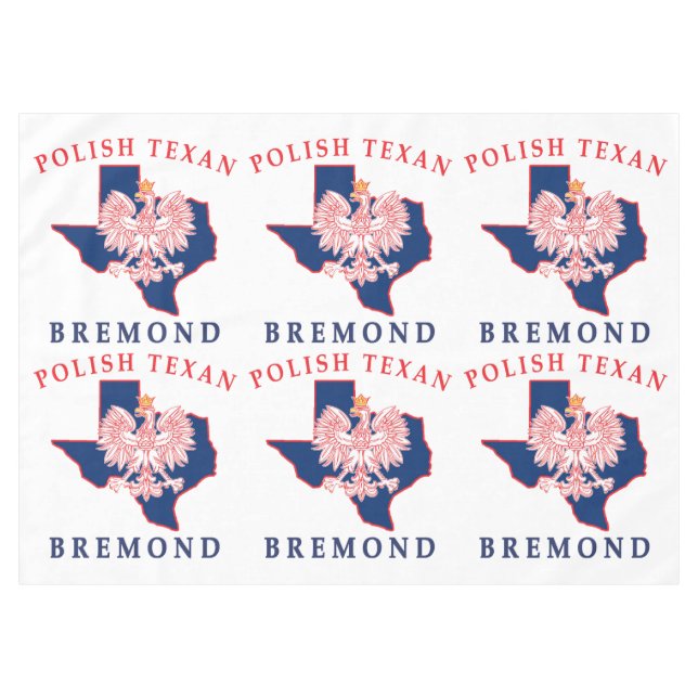 Bremond Polish Texan Tablecloth (Front (Horizontal))