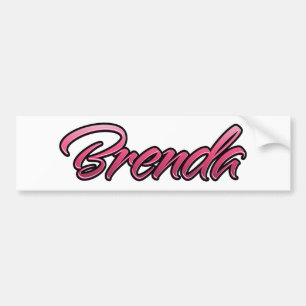 Brenda faded pink sticker sticker