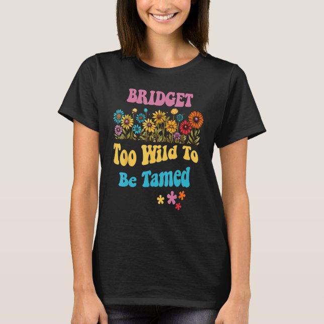 BRENDA Name Cute Retro Girls Wildflower BRENDA Nam T-Shirt (Front)