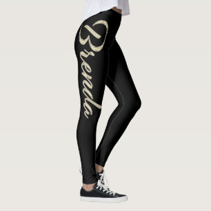 Brenda white Handwriting trousers Leggings