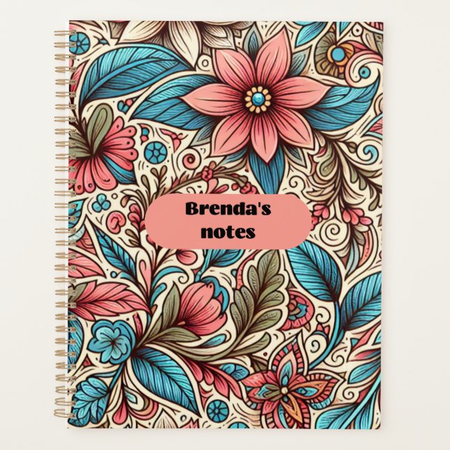 Brenda's Notes Floral Planner (Front)