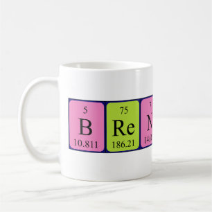 Brendon periodic table name mug