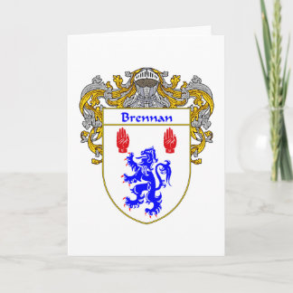 Brennan Coat of Arms (Mantled) Holiday Card