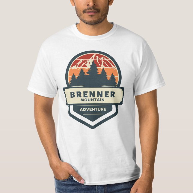 Brenner mountain peak climbing and hiking T-Shirt (Front)