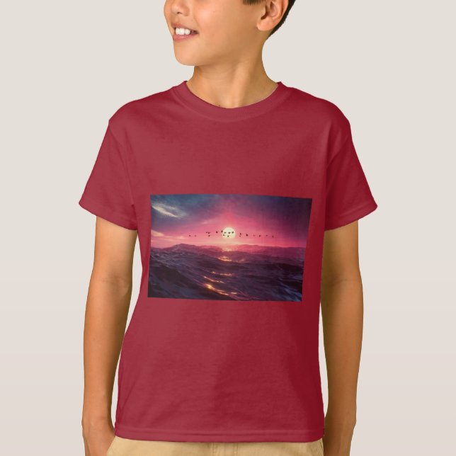 Brent Geese at Sunset  T-Shirt (Front)