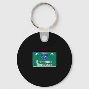 Brentwood Tennessee Interstate Highway Vacation So Key Ring