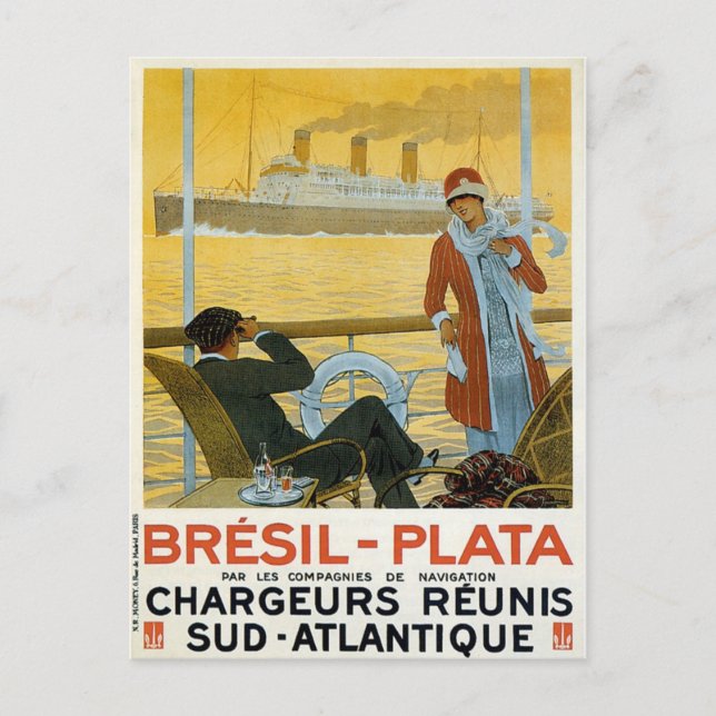 Bresil - Plata Postcard (Front)