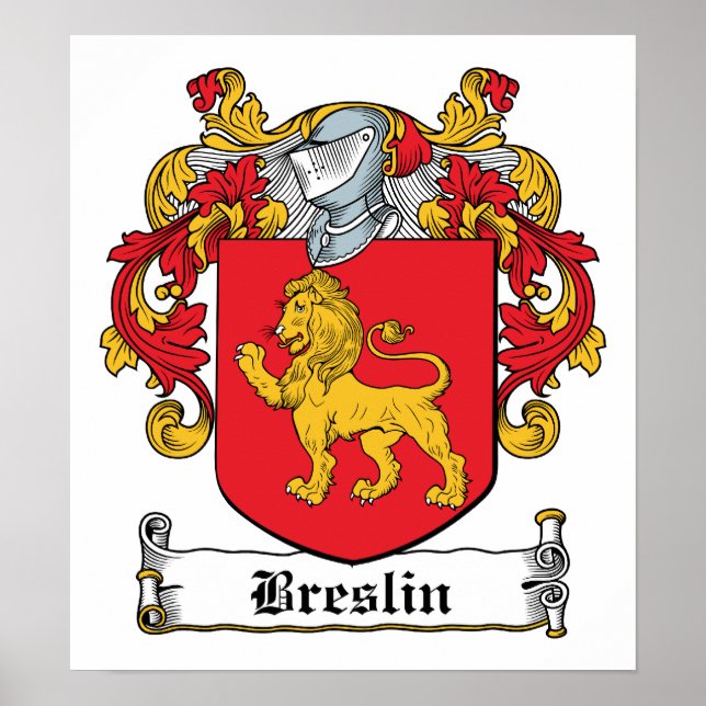 Breslin Family Crest Poster (Front)