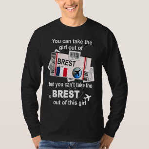 Brest Boarding Pass  Brest Girl  Brest T-Shirt