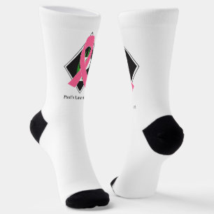 Brest Cancer High-Performance Athletic Crew Sock