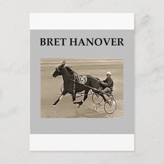 bret hanover harness racing postcard (Front)