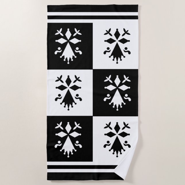 Breton Ermine Beach Towel (Front)